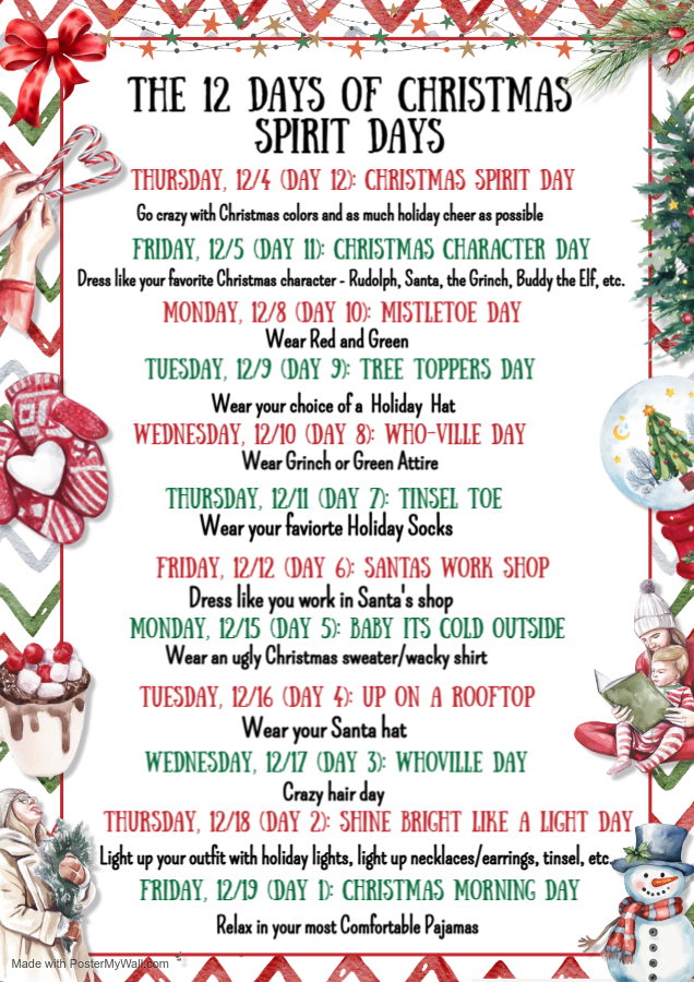 12 DAYS OF CHRISTMAS 2025